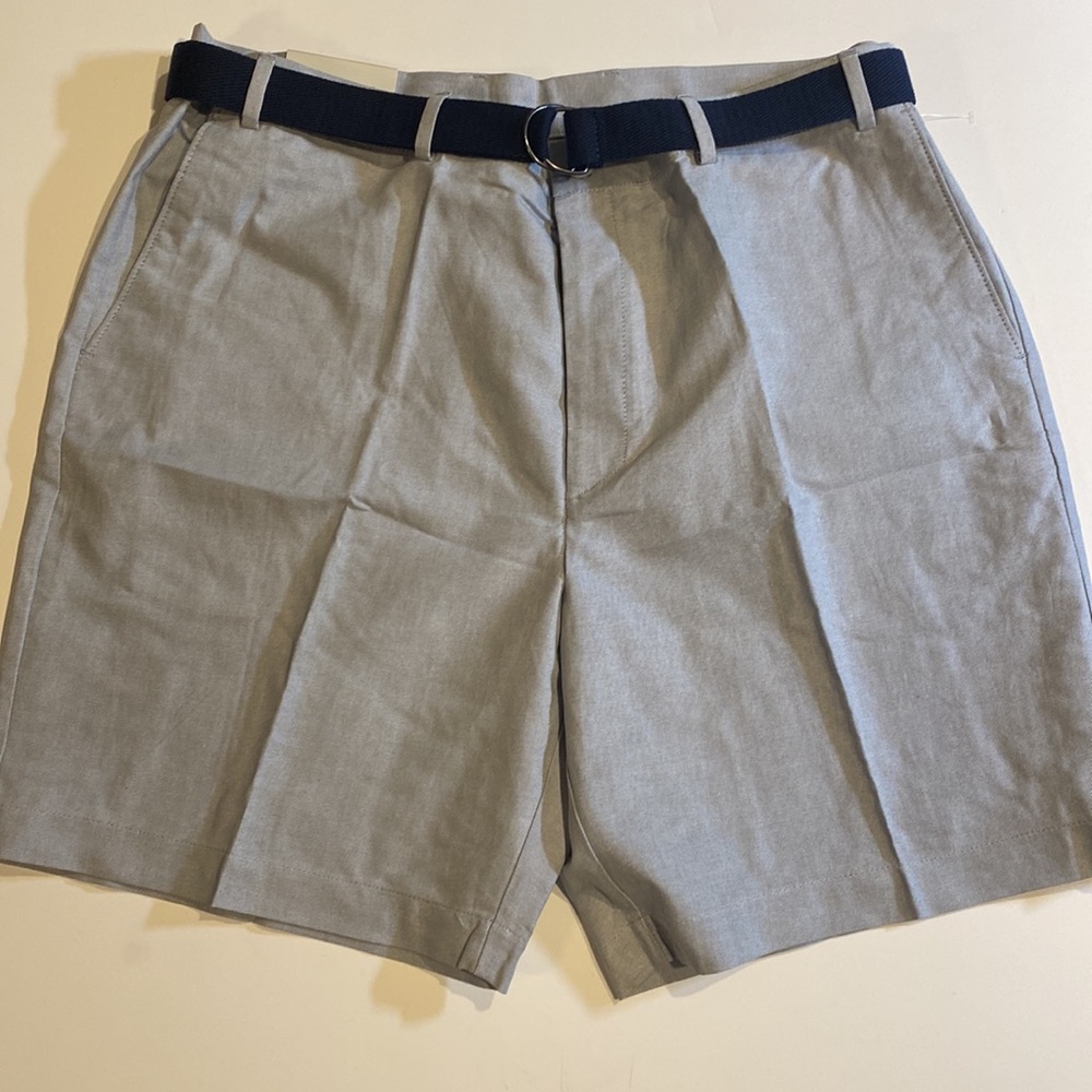 Savane SZ 42 Flat Front Select Edition Shorts w/Belt 9” inseam New D31e